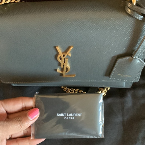 Saint Laurent Sunset Medium YSL Crossbody Bag - Picture 16 of 16